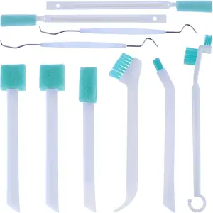 Small Cleaning Brush Set for Household,  Vent Detailing Cleaning Stick, Humidifier  Bottle Gap Cleaning Tool, Crack Crevice Cleaner for Door Window Track Faucet Croner Hard Tight Spaces