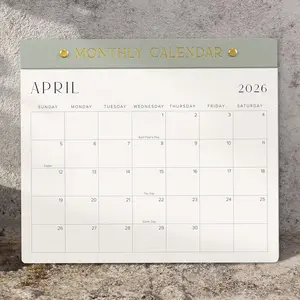 Floral Magnetic Fridge Calendar 2026-2027, 19-Month Monthly Planner for Easy Organization and Home Planning