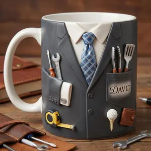 Personalized Dad Mug with Name, Custom Dad Coffee Mug, Father's Day Gift for Dad, Handy Dad Tool Mug, Gift for Him Cup, 2D Printed 3D Effect, gift for her, gift for him, gift for mom, gift for dad, gift for friend, birthday gift mug.