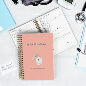 Professional Student Logbook for Clinicals - A5 Spiral H&P Notebook with Waterproof Cover, A Durable Journal with Lay-Flat Design for Precise Charting During Rounds