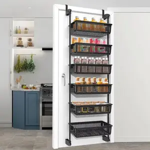 6-Tier Over the Door Pantry Organizer – Heavy-Duty Storage Rack