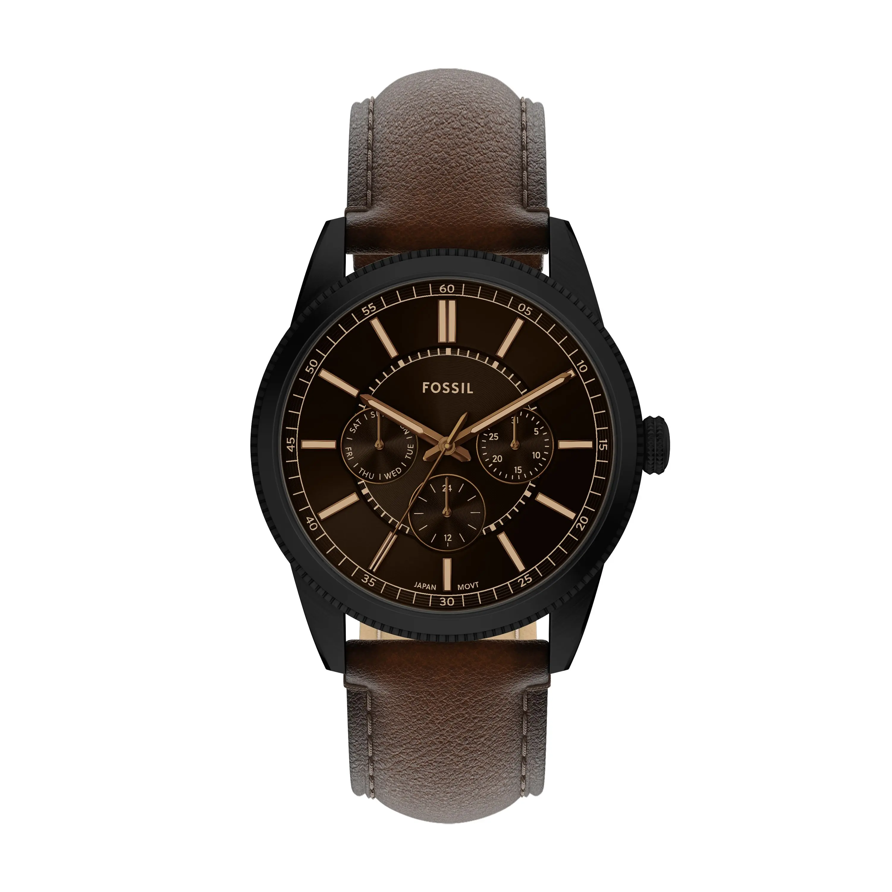 Fossil Men's Pearson Multifunction Brown Leather Watch