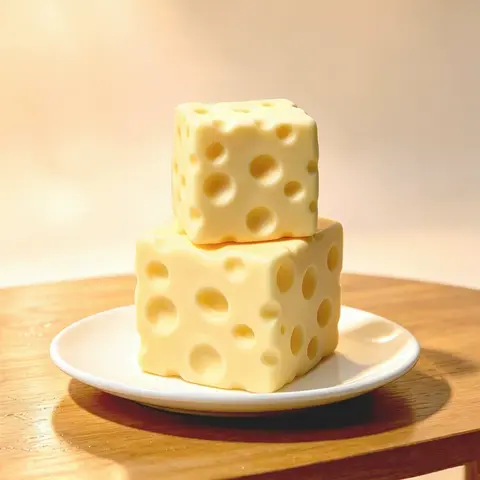 Kawaii Cheese-Shaped Squishy Block - Unisex Ultra-Soft Non-Rebound ASMR Sensory Toy, Stress Relief Fidget, Desktop Reliever, 12+ Collectible Giant Moldable Party Favor