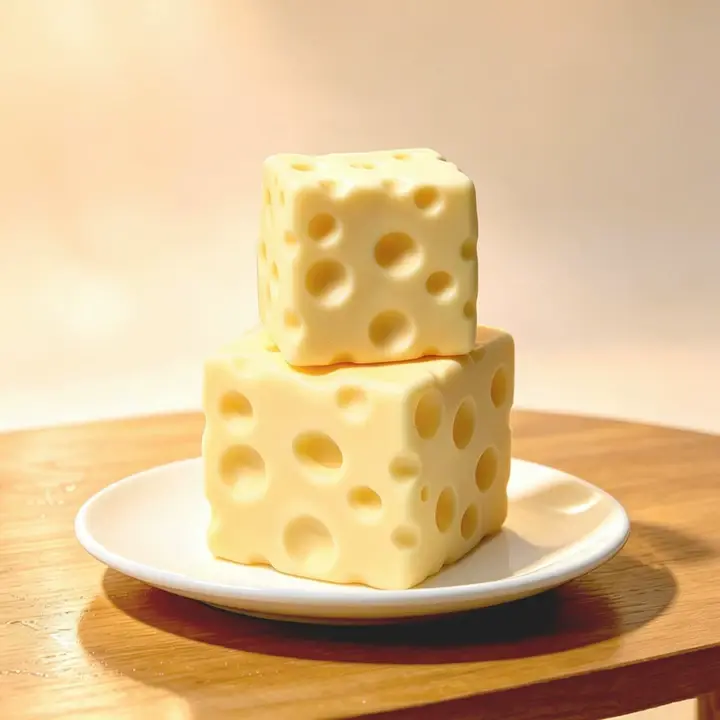Kawaii Cheese-Shaped Squishy Block - Unisex Ultra-Soft Non-Rebound ASMR Sensory Toy, Stress Relief Fidget, Desktop Reliever, 12+ Collectible Giant Moldable Party Favor