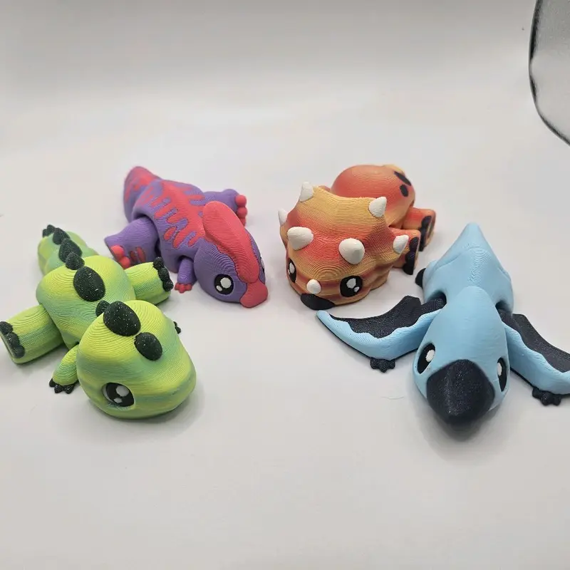 Cute Dinosaurs | 3D Printed Articulating Flexi Figurine Decoration Figure Cartoon Parasaur