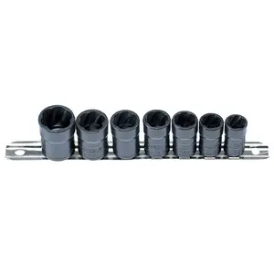 3/8″ Drive 7 Piece Twist Socket Oil Drain Plug Removal System
