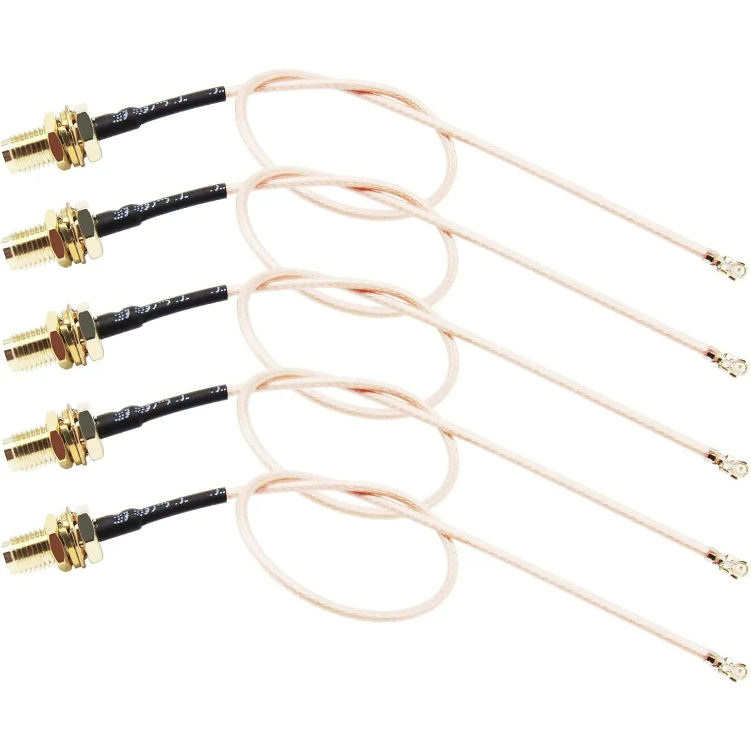 U.FL to SMA Female Cable 8 Inches RG178 WiFi Pigtail Coaxial Cable Connecting SMA Antenna to 4G 5G Router Modem MiFi Hotspot Mini PCIE Wireless Card WiFi Motherboard - 5 Pack