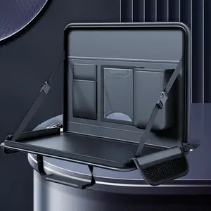 Car Backseat Organizer Foldable Car Tablet Laptop Holder Save Interior Space Car Steering Wheel Tray for Eating and Watching TV on The Go