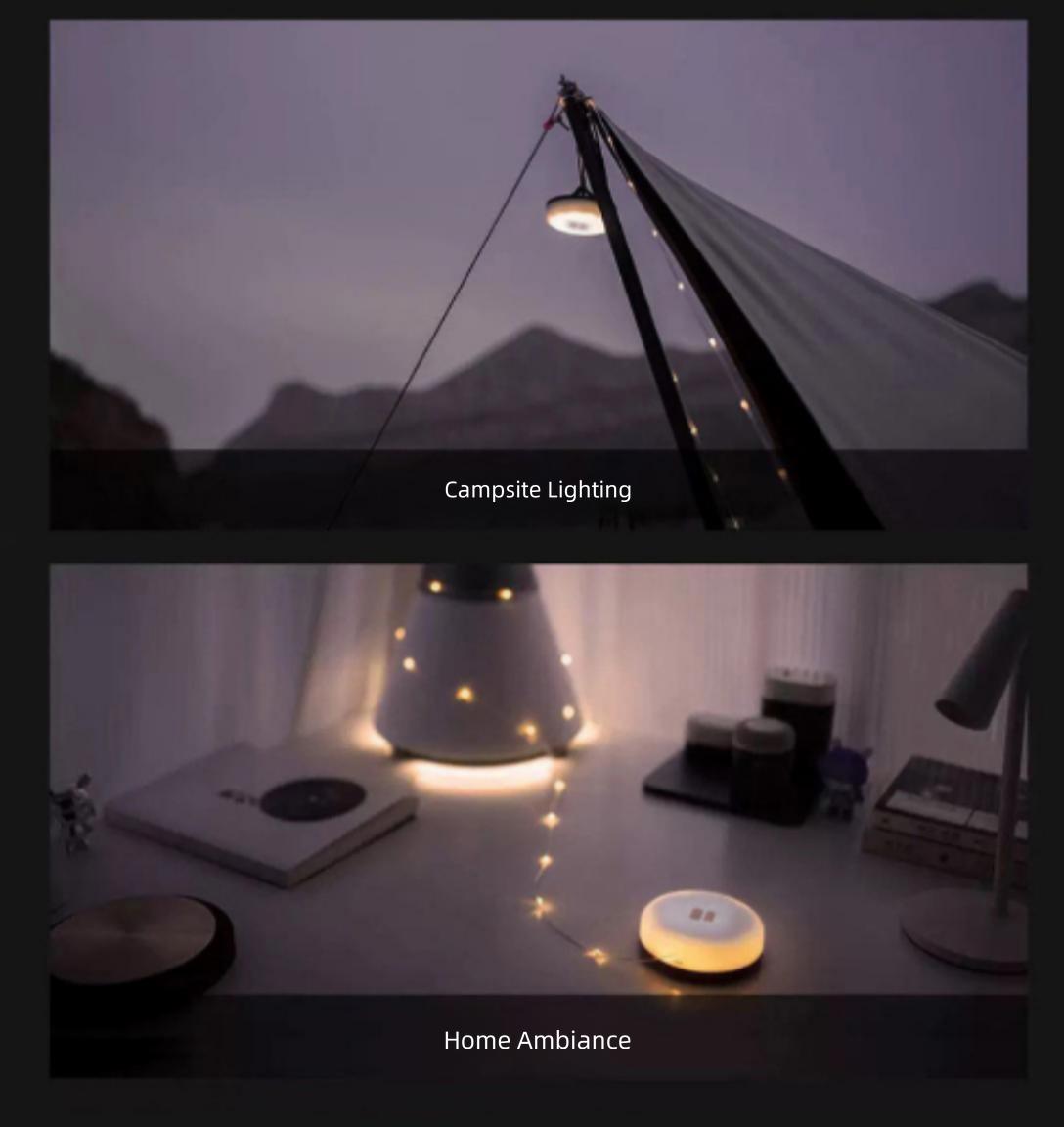 Camping Light Outdoor Canopy Tent Light Decorative LED Small String Lights Camp Lighting Atmosphere Light