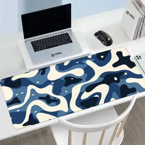 Modern Fluid Art Mouse Pad Large Gaming Mouse Pad with Stitched Edges Non-Slip Rubber Base Washable for Office Gamers