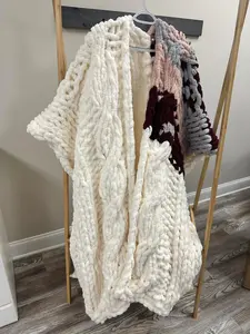 Chunky Chenille Handcrafted Crochet Jacket