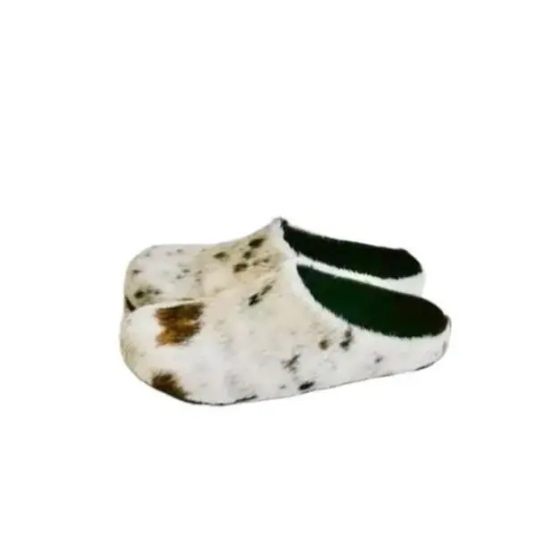 Last Stone Cowhide Clogs - Handcrafted, One-of-a-Kind, Premium Cowhide Footwear with Contoured Footbed & Durable Sole, Comfortable Everyday Wear Decor
