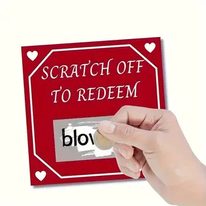 Romantic Love Coupons Scratch Off Cards Set (10 Cards & 10 Stickers), Perfect for Valentine's Day, Anniversaries, Romantic Occasions