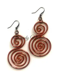 Copper Destiny Earrings - Women's Fashion Accessory