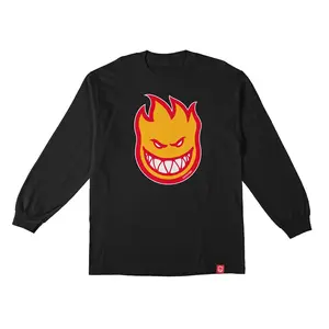 Spitfire Wheels Longsleeve Shirt Bighead Fill Black/Gold Red