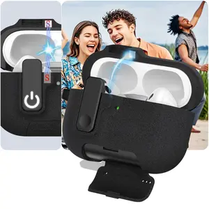 AirPods Pro 3 Soft Tpu Protective Case, Fashion Earphone Cover with Keychain & Safety Lock Clip, Perfect Gift for Holidays & Daily Use