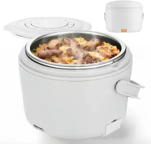 cook Electric Lunch Box for Adults  1.2L Portable Heated  Warmer & Meal Heater with Leak-Proof Lid  80W, Ideal for Office, Work &   Lonchera Electrica Portatil