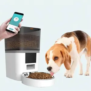 Smart Automatic Pet Feeders: WiFi Pet Feeder with APP Control, Detachable for Easy Clean, Automatic Food Dispenser with 30 Meals Per Day for All Pets (6L/25Cup)