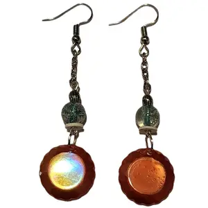 Silver Hook Drop Earring with Beads For Women performative  jewelry drop  earrings stretched  ear  hoops turquoise  jewelry dangly  earrings non  tarnish  jewelry fashion jewelry gift ideal acrylic dangle earring