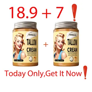 VENROCK Facial Tallow Cream Honey Balm ,Skin Care,Smoothes Wrinkle and Moisturizing