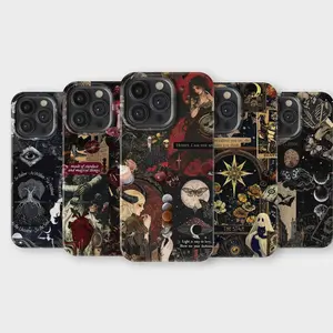 Dark Academia Aesthetic Phone Case Vintage Books Gothic Mood Cover