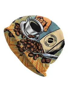 Stylish Artistic Espresso Fusion Beanies And Caps for Men a Trendy Warm Hat for Adults