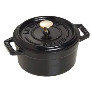 STAUB Cast Iron 0.25-qt Mini Round Cocotte