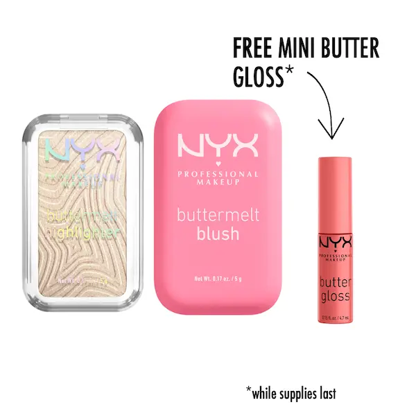 Buttermelt Highlighter & Buttermelt Blush Ultimate Duo, NYX Professional Makeup
