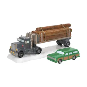 Department 56 Snow Village National Lampoon's Christmas Vacation Accessories I'm in Complete Control Figurine Set, 4.06 Inch, Multicolor