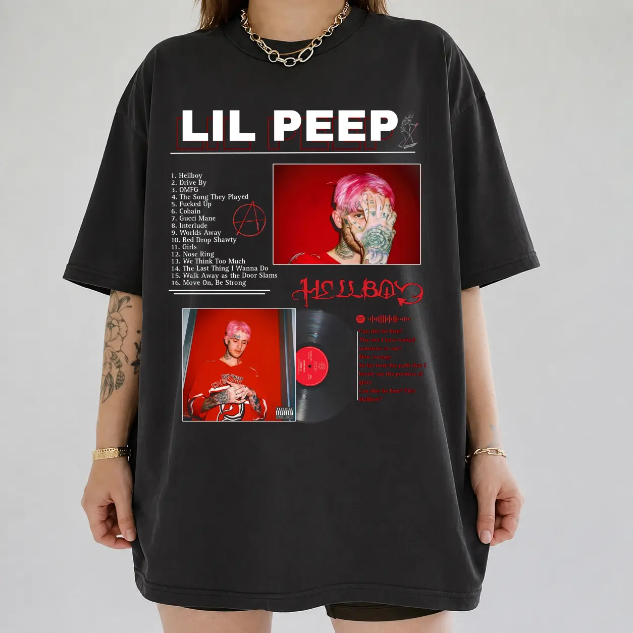 Lil Peep Retro Grunge Hip Hop T Shirt Gift For Fans