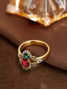Vintage Light Luxury Style Colored Diamond Ring for Women Daily Commuting Vacation Date Gift Exquisite Jewelry Vintage Rings Unique Rings