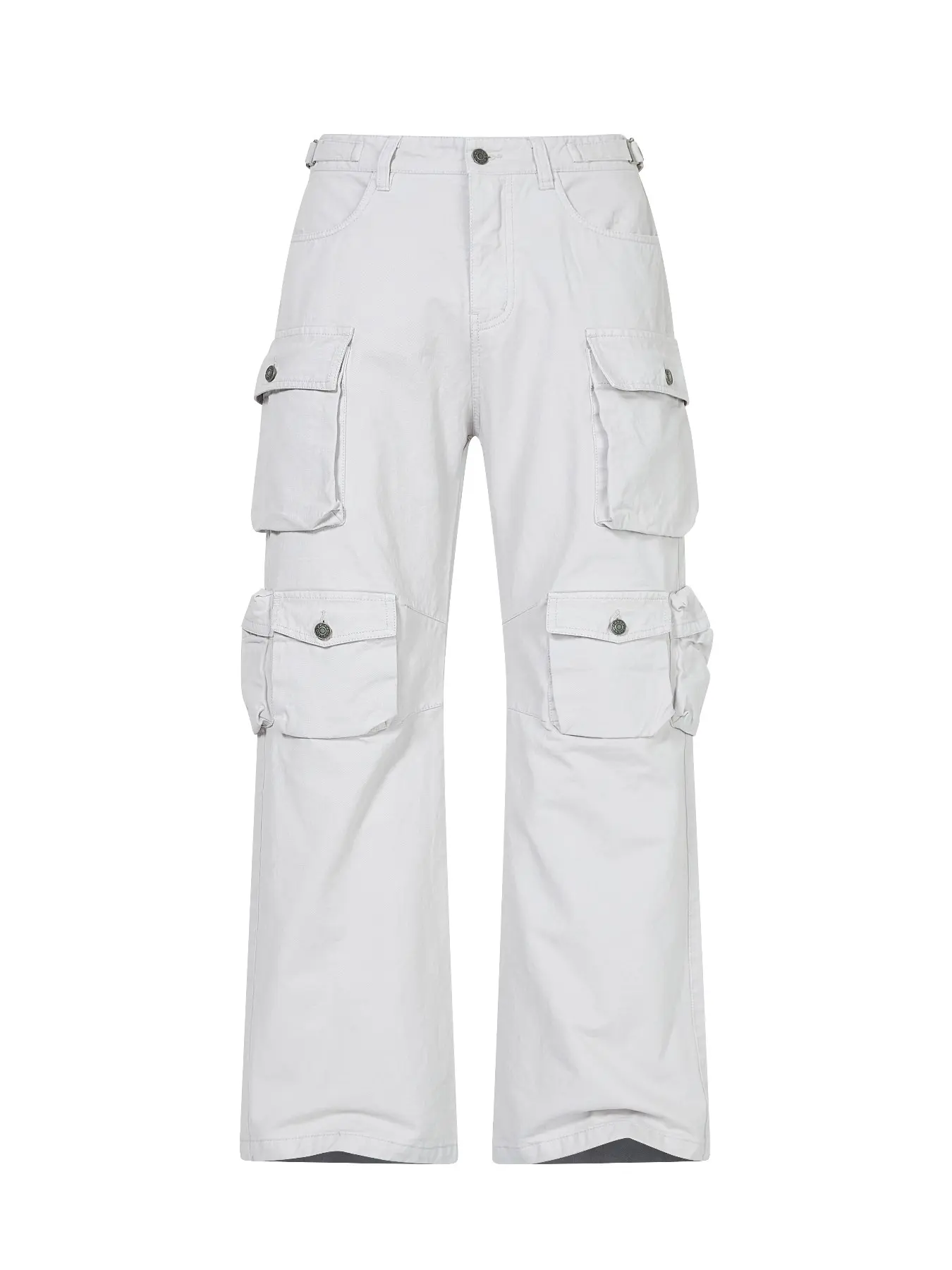 New Fashion Men's Multi-Pocket Work Pants, High Street Minimalist Style, Loose-Fitting Casual Trousers, Casual Cargo Pants for All Seasons