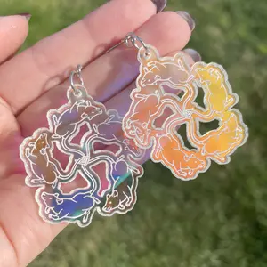 Iridescent Rat King Earrings