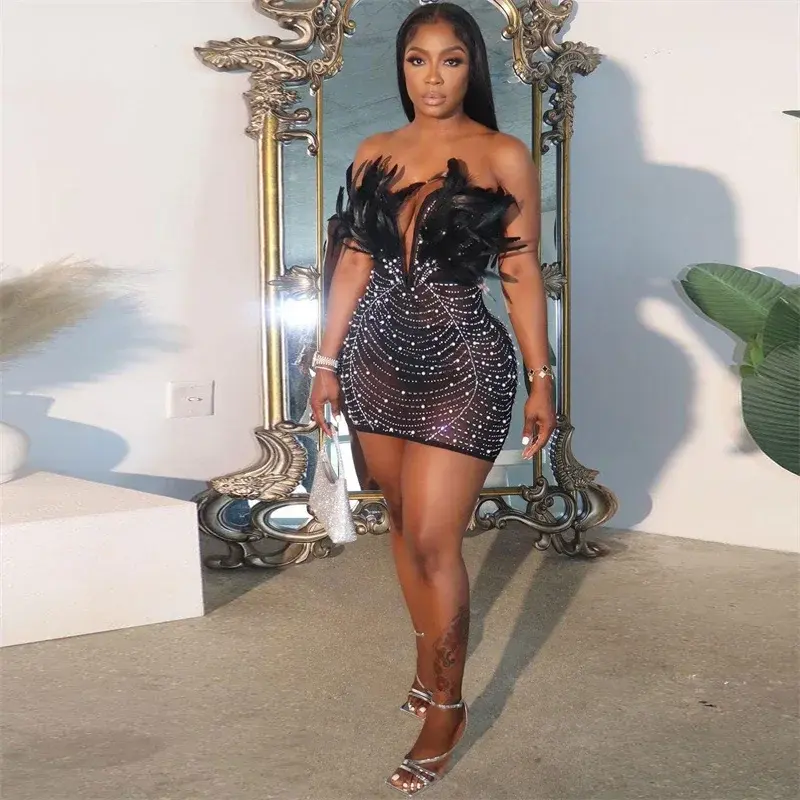 Black sheer birthday dress - TikTok Shop