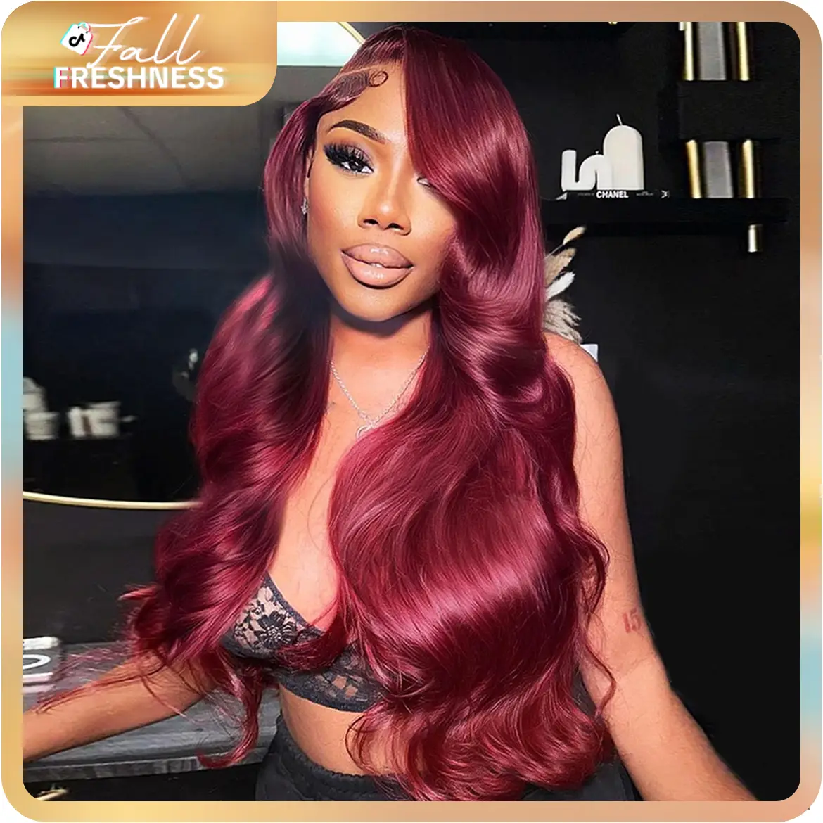 [New in] STERLY #99J Body Wave Wig 200% Density Burgundy 13x6 Full Frontal Human Hair Wigs Natural Black Front Wigs #4 Chocolate Brown Smooth Lace Wig