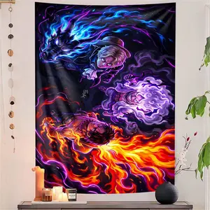 One Piece Wall Art Tapestry, Holiday Decoration, Polyester Fabric, Teen Room Decor, Birthday Gift Idea, Fun Character Design, Durable