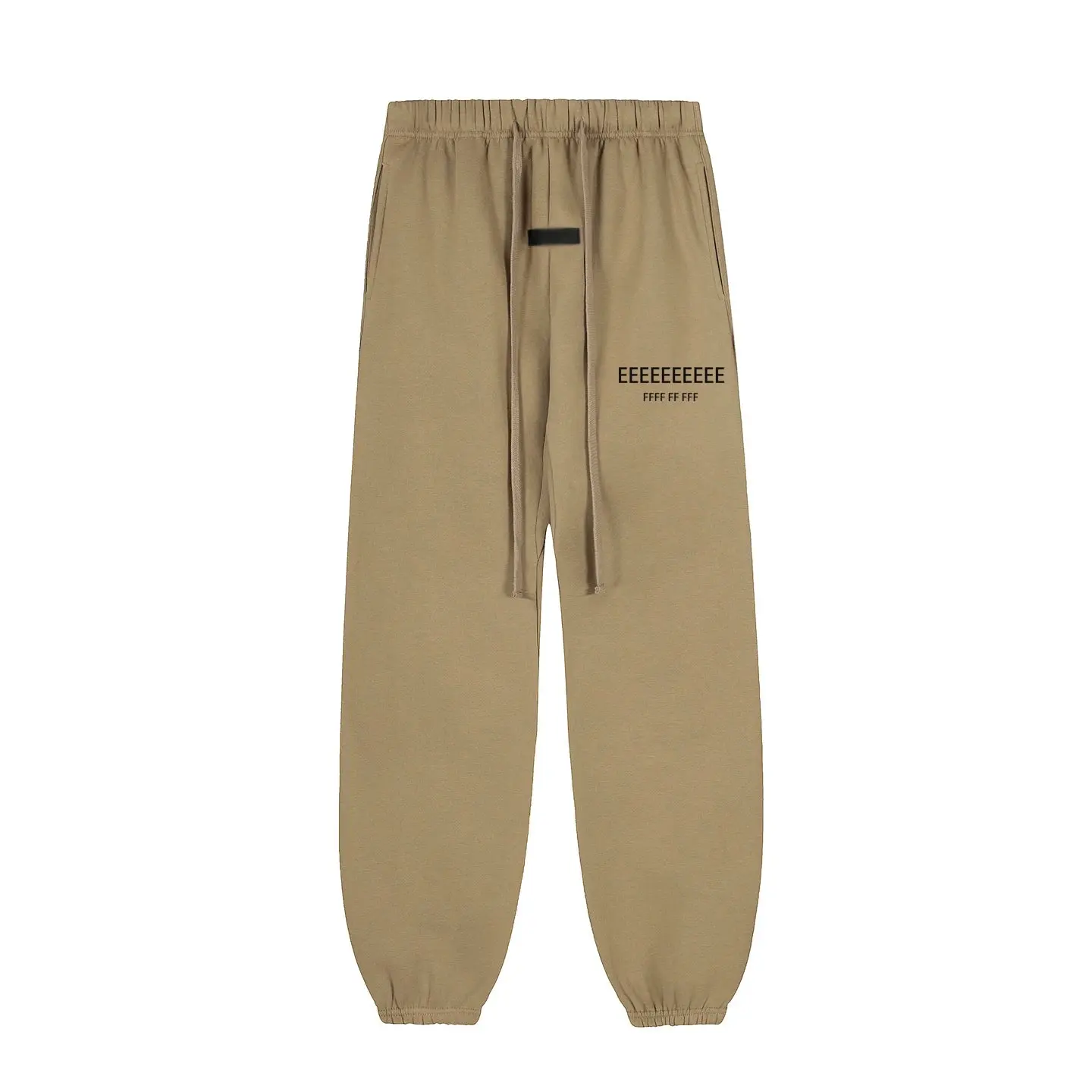 Fashion Double-Line Matching Set Men's Drawstring Pants Luxury Design Long Silicone Letter Pants High Street Couple Oversized Pants Hoodie Set
