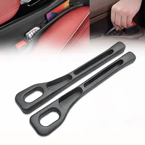 2PCS No Drop Seat Guard,2025 New Car Seat Side Gap Filler Organizer, Car Seat Gap fillers for All Cars,Gap Filler for car,(black)