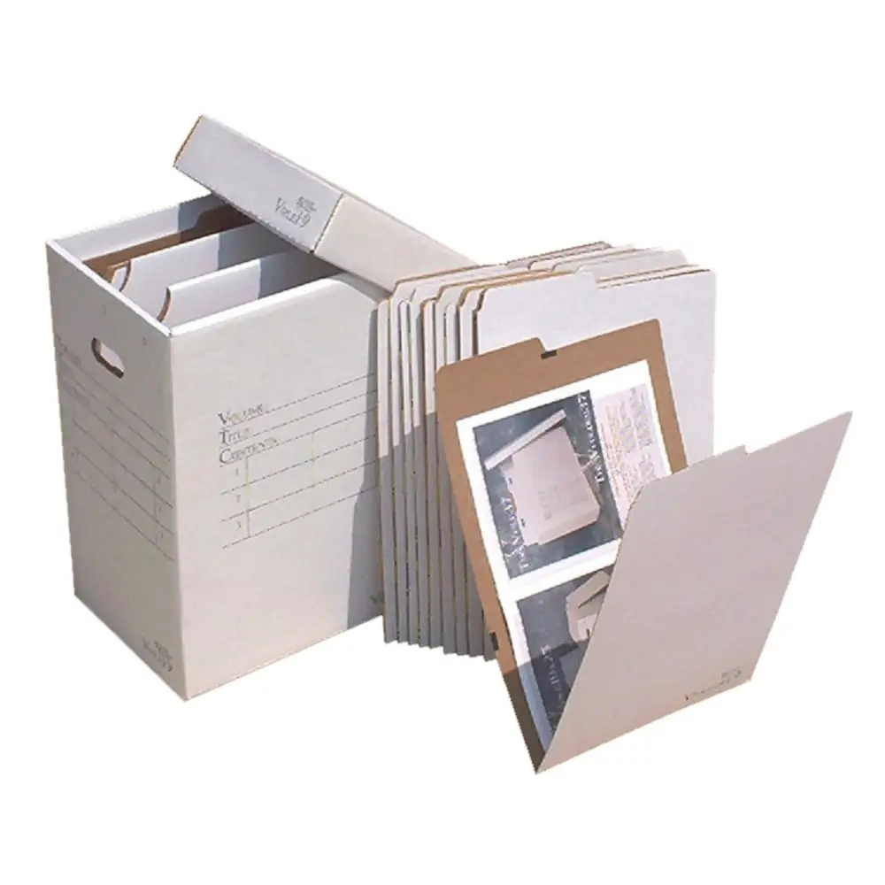 Advanced Organizing Systems VF-19-10-01 Cardboard V-Folder Desk File Organizer (Pack of 10) - 12x18 in. Flat Storage, 9 lbs Strong Durable Build, Stylish Design, Side Label Area for Quick Retrieval, Important Document Organizer for Classroom, Corrugated C