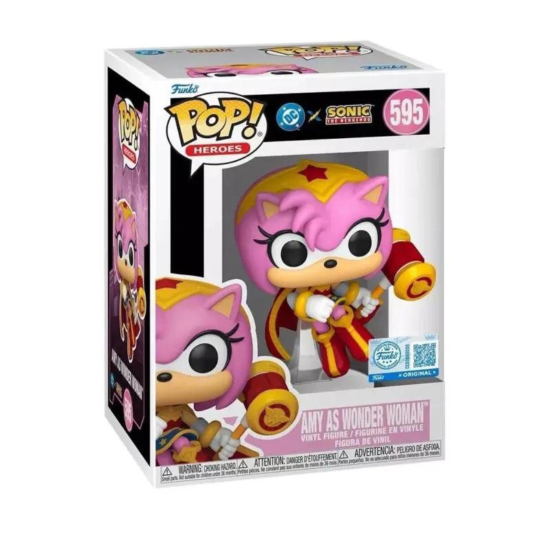 Funko POP DC x Sonic the Hedgehog Amy as wonder women