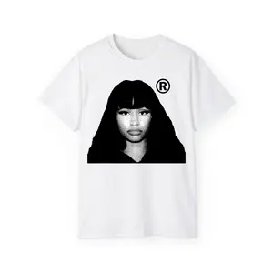 Nickiii Retro Minajjj Big Face Graphic Tee - Timeless Rap Style
