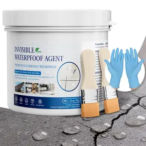 Invisible  Agent Transparent Repairing Leak  Adhesive for Roofs, Walls, Bathroom, Shower, Window Sills, Indoor & Outdoor Water Proof Coating 35 Oz