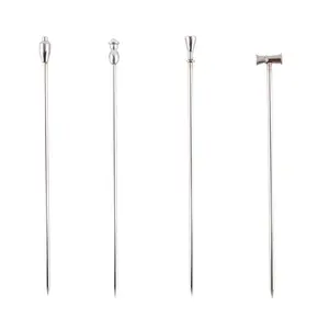 BarConic® Stainless Steel Lightweight Bar Utensils - 4-Pack Cocktail Picks for Stirring
