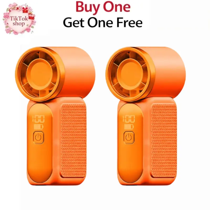 [Deal For You]New 2026 portable mini turbo fan featuring a digital display; compact enough for women to easily slip into a handbag—perfect for travel, outdoor activities, or touching up makeup on the go. An excellent choice for a gift.