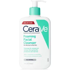 CeraVe Foaming Facial Cleanser For Normal To Oily Skin  16oz 16oz 16oz