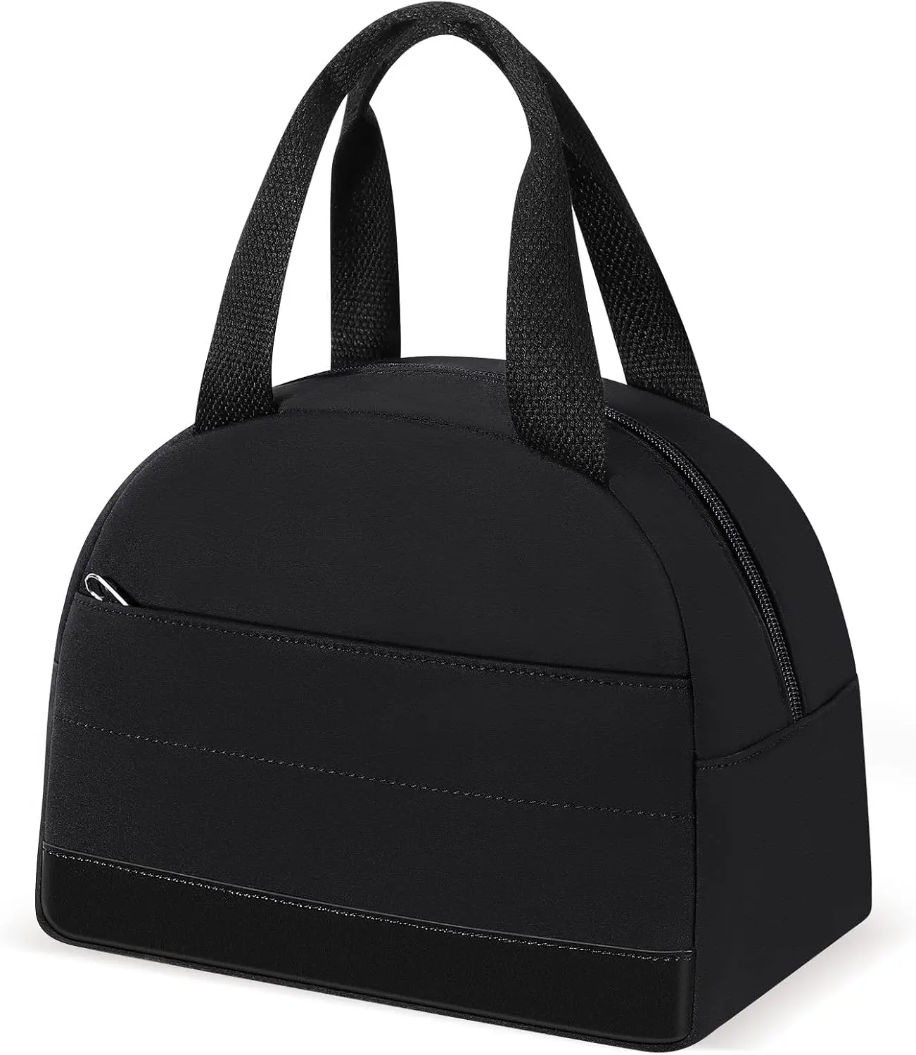 Lunch Box For Women, Insulated Lunch Bag  Lunch Box Lunch Tote Bag Large Capacity  Insulated Cooler for Work Office Camping Travel, Fits 9 x 7 inch (M-Black)