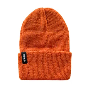 Apricot Knit Cuff Beanie