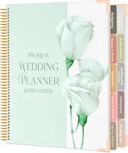 Wedding Planner for Bride: Wedding Planning Book and Organizer for Newly Engaged Couples 176 Pages Bridal Wedding Organizer Notebook with Sticker Checklists & Calendars for Bride To Be