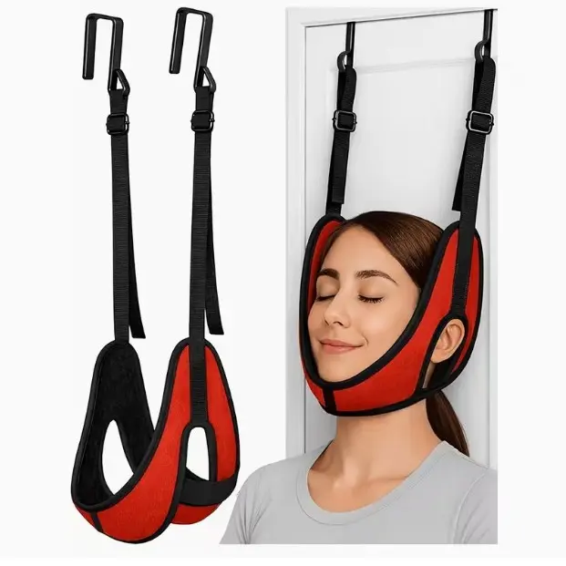 Inversion Table for Home Use - Red and Black Design with Adjustable Straps for Comfortable Inversion Therapy