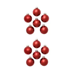 Whitehurst Set of (12) 2.75" Shiny Finish GlassOrnament